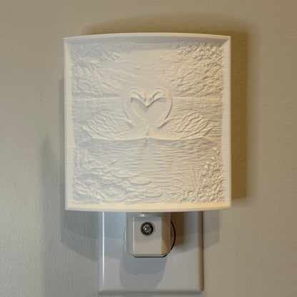 Swans on Lovers Lake Nightlight